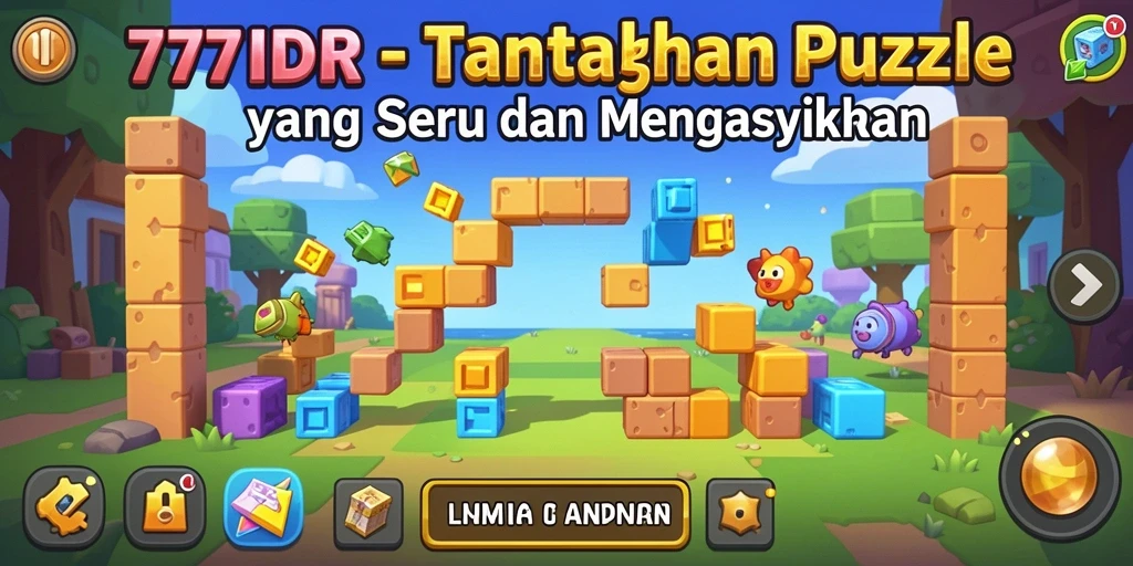 Tampilan gameplay puzzle 777IDR yang menarik dan menyenangkan.