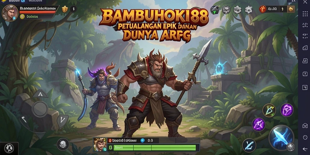 Tampilan gameplay seru dalam <strong>BAMBUHOKI88</strong> dengan aksi pertarungan yang mendebarkan.