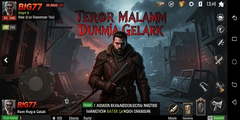 Screenshot menampilkan gameplay seru dan menegangkan di BIG77.