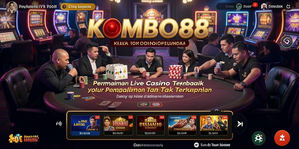 Tampilan menarik dari gameplay Live Casino di KOMBO88.