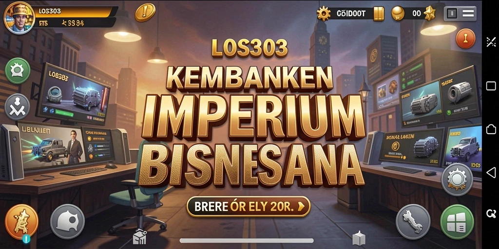Screenshot gameplay menunjukkan momen membangun bisnis dalam LOS303.