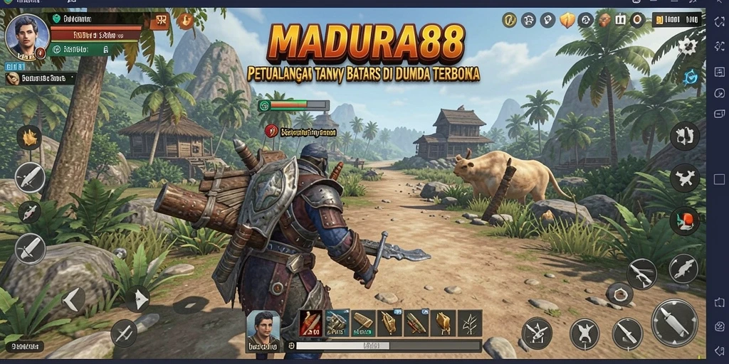 Tampilan menakjubkan dari gameplay Open World MADURA88 yang imersif.