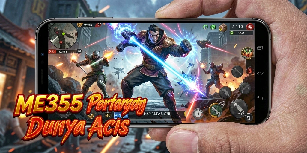 Screenshot ME355 menampilkan momen aksi penuh ketegangan.