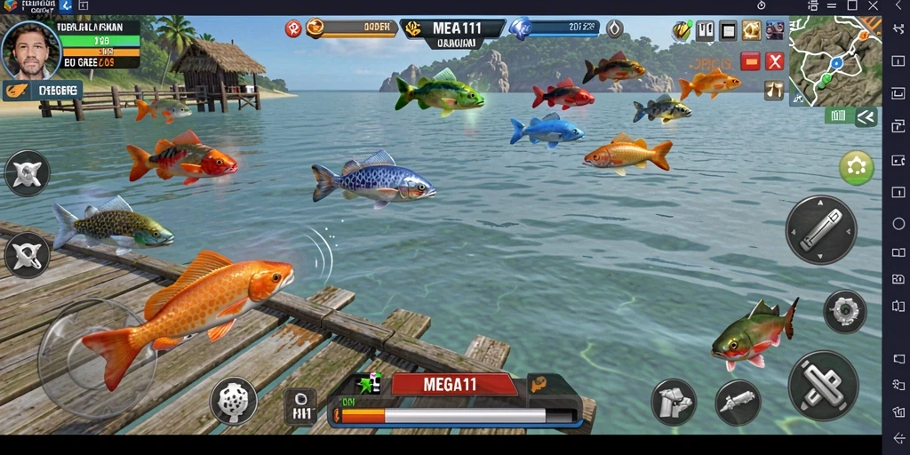 Gambar dari gameplay seru MEGA111 Tembak Ikan.