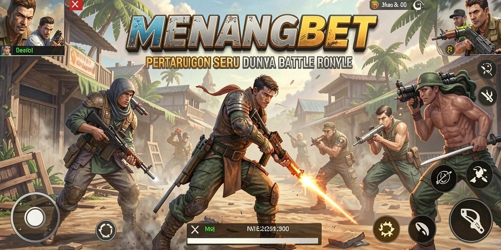 Tangkapan layar menampilkan aksi seru dalam permainan Battle Royale.