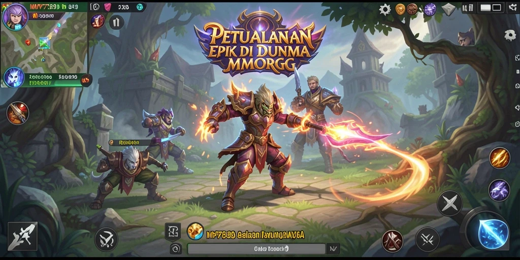 Tangkapan layar menampilkan pertarungan epik di dunia MVP789.