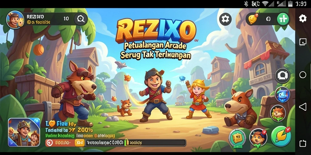 Gameplay menantang dan grafis indah dari REZIXO.