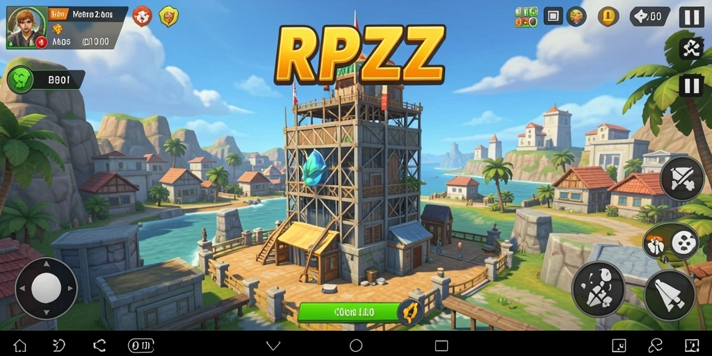 Tangkapan layar gameplay RPZZZ yang menampilkan aksi Tower Defense yang mendebarkan.