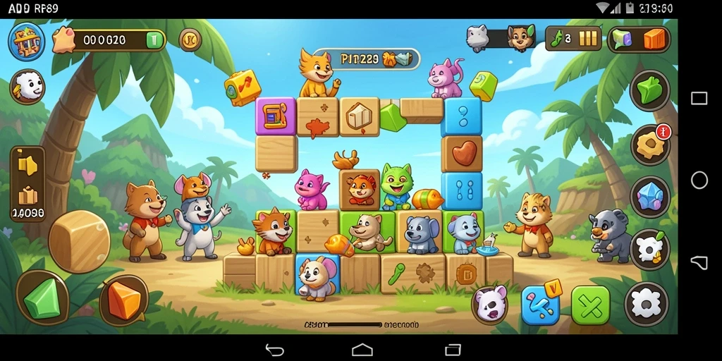 Tampilan gameplay yang menantang dan penuh warna dari RR89.
