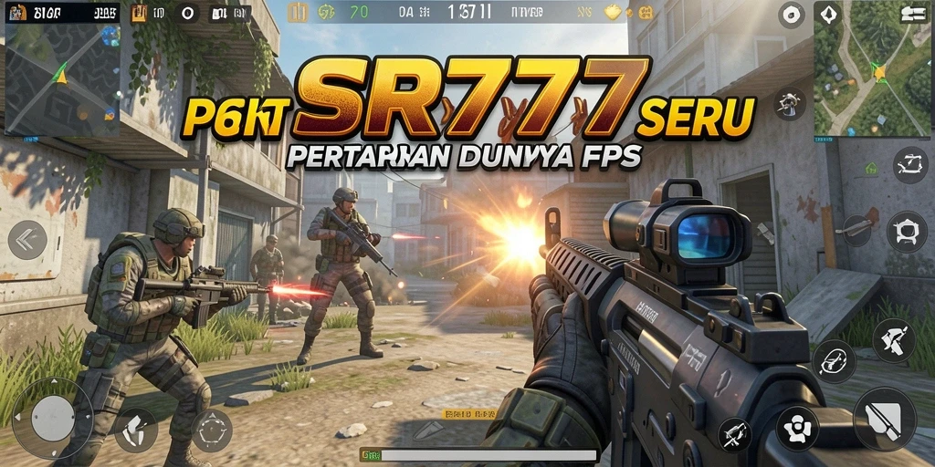 Screenshot menunjukkan momen intens dalam gameplay SR777.
