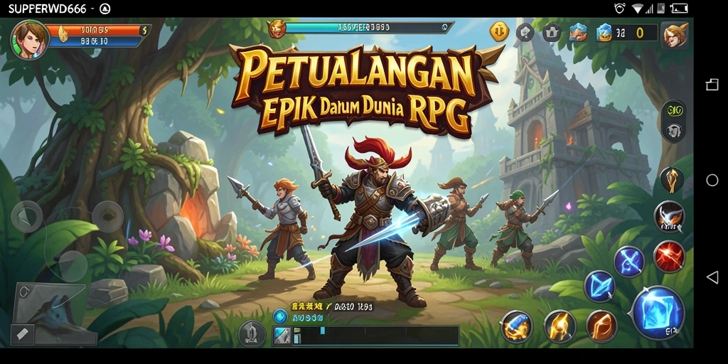 Pengalaman gameplay seru dalam dunia fantasi RPG.