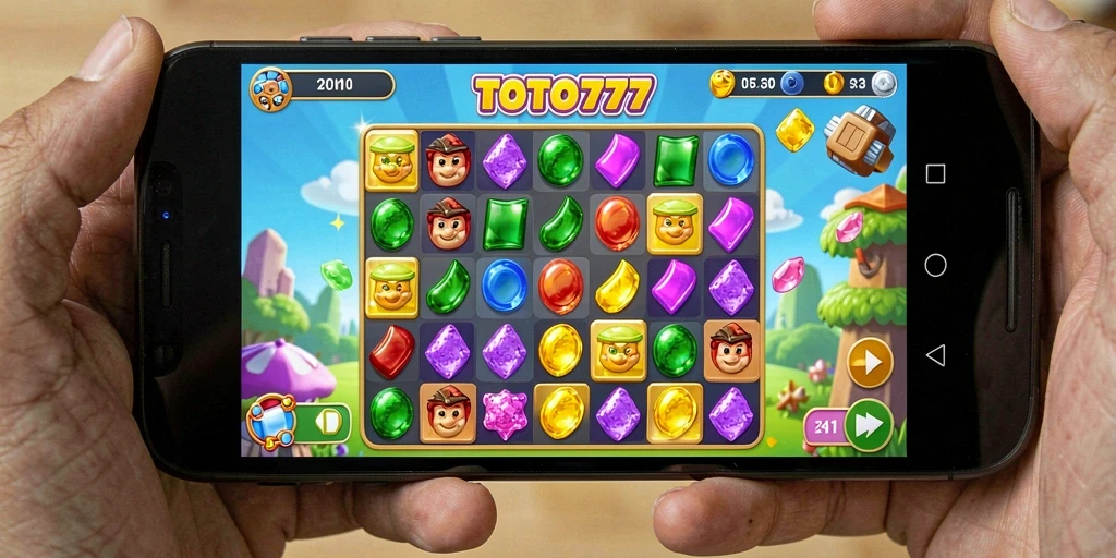 Tampilan menarik dari gameplay TOTO777 dengan objek colorful.
